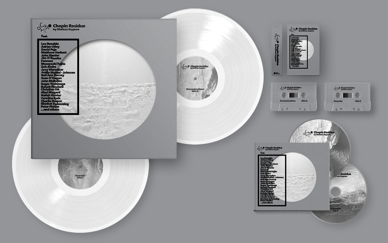 Chopin Residue — Nonaptych cover image (vinyl shavings mounted on canvas)