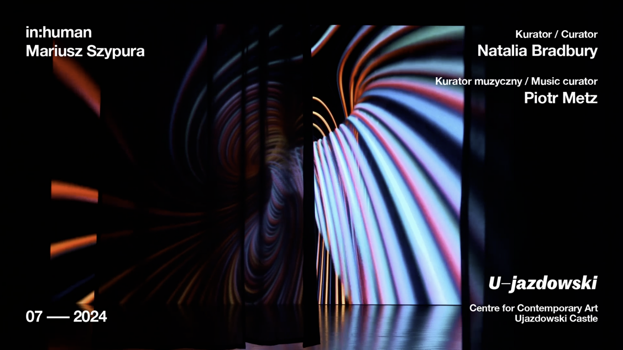 in:human — installation space and multi-channel listening setup
