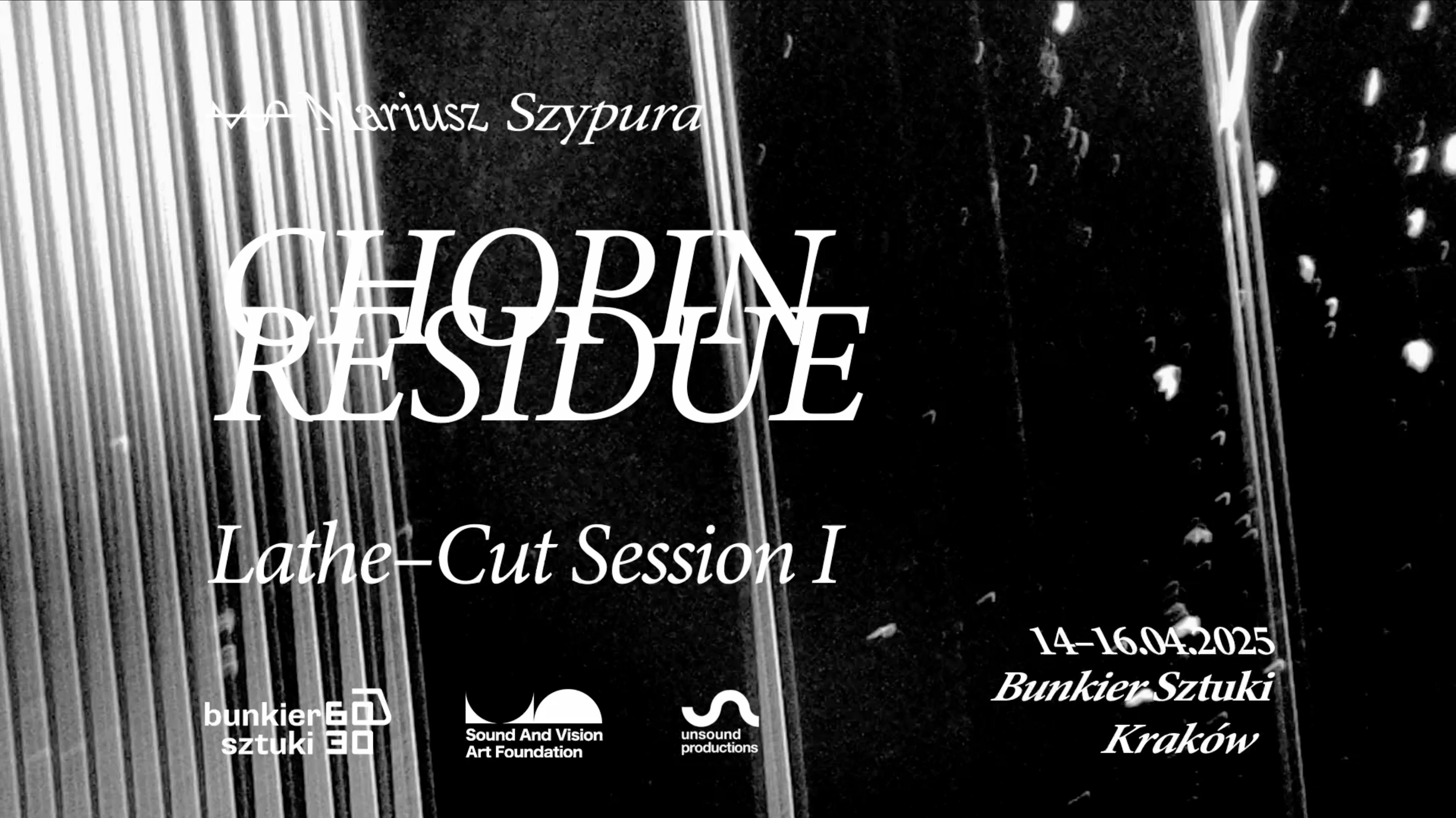 Chopin Residue — Lathe-Cut Session I, vinyl cutting at Bunkier Sztuki, Kraków